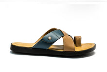 SLIPPER FR-9152 BEIGE/BLUE