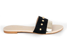 SLIPPER CF-0353 BEIGE&GOLD
