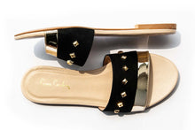 SLIPPER CF-0353 BEIGE&GOLD