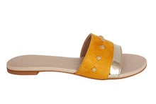 SLIPPER CF-0353 BEIGE&GOLD