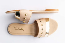 SLIPPER CF-0353 BEIGE&GOLD