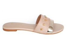 SLIPPER CF-0353 BEIGE&GOLD