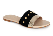 SLIPPER CF-0353 BEIGE&GOLD