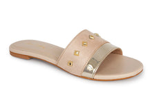 SLIPPER CF-0353 BEIGE&GOLD